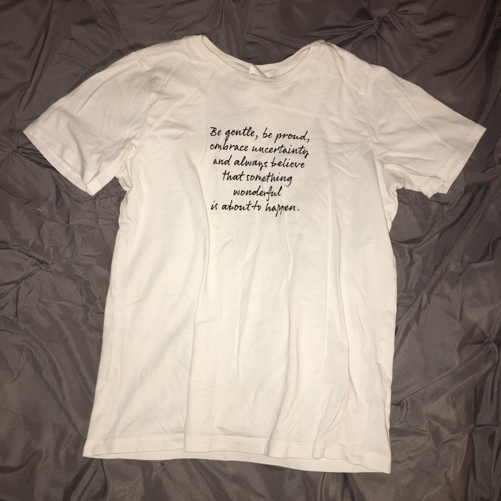 Inspirational White T-shirt from H&M